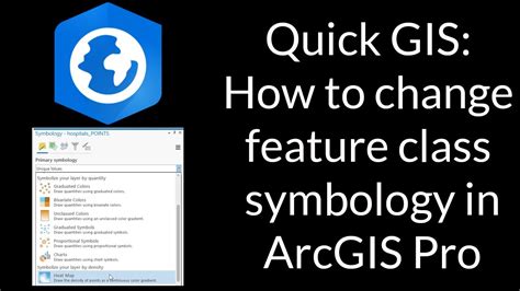 Quick Gis How To Change Feature Class Symbology In Arcgis Pro Maps