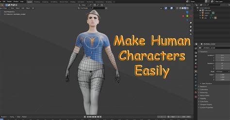 Fermicg Make Human Characters Easily Blender And Other 3d Applications