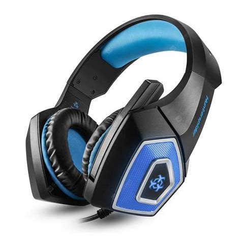 Hunterspider V1 35mm Headsets Bass Gaming Headphones Blue Pc Ps4