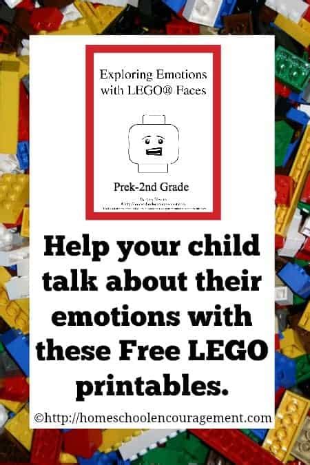 Exploring Emotions With Lego Faces Free Lego Printables