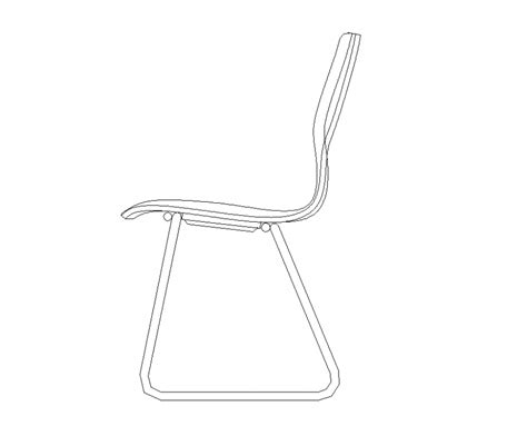 Relaxing Seating Chair Detail Elevation 2d View Layout Autocad File