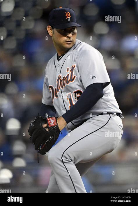 KANSAS CITY MO SEPTEMBER 26 Detroit Tigers Starting Pitcher Anibal