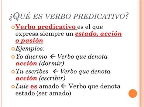 Qué Son Los Verbos Predicativos Resumen Con Ejemplos