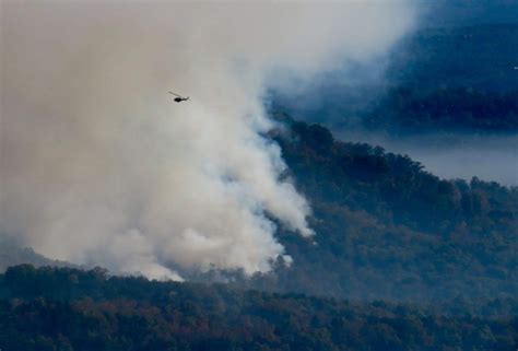 Nc Forest Service Provides Update On Party Rock Fire Near Lake Lure