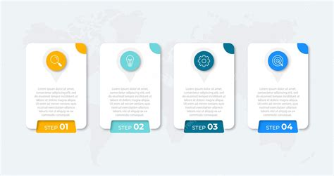 Premium Vector Infographic Design Templatebusiness Process With 4