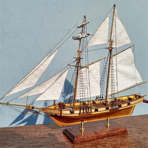 New Scale 196 Laser Cut Classics Antique Wooden Sailboat Model Kit