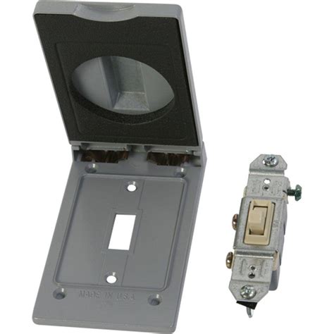 Greenfield Weatherproof Electrical Switch Cover With Single Pole Switch