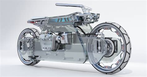 Concept Nuclear Motorcycle Framed With Bulletproof Glass Oozes Sci Fi