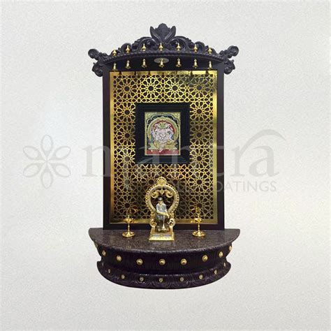 Wall Mounted Pooja Mandir Temple Design For Home Pooja Room Door