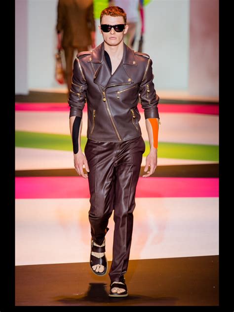 Versace Menswear Ss14 Lederhose Hosen Leder