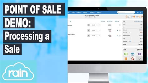 Retail Pos Point Of Sale Demo Processing A Sale Youtube
