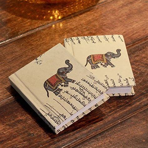 Set Of 2 Handmade Paper Royal Elephants Journals India Check Out