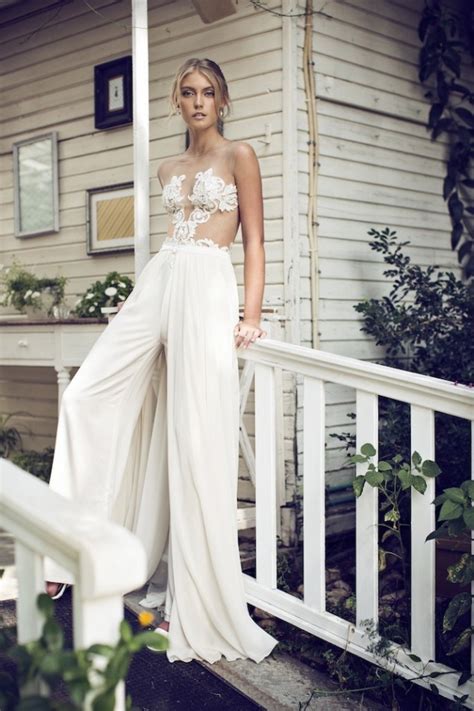 Celebrity Worthy Bridal Jumpsuits Inspiration For Your Wedding Day