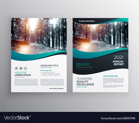 Creative Business Brochure Leaflet Design With Vector Image