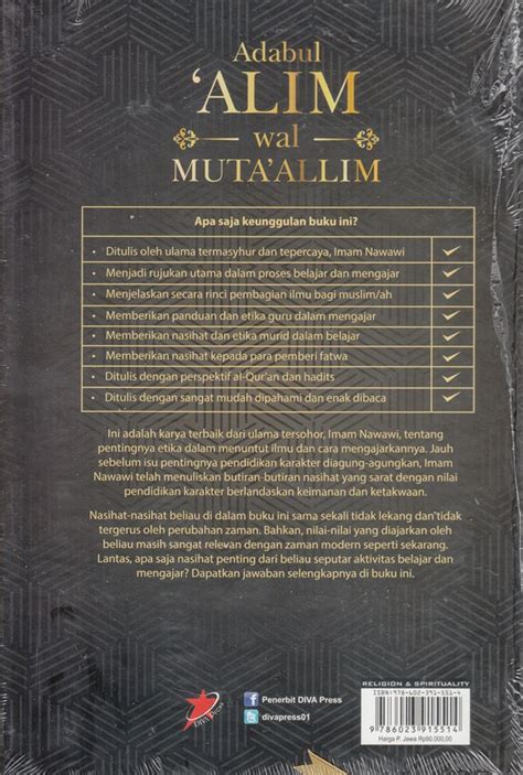 Terjemahan Adabul Alim Wal Muta Allim Karya Imam Nawawi