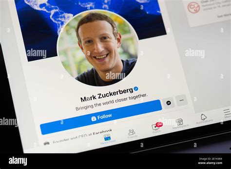 Facebook Profile Mark Zuckerberg
