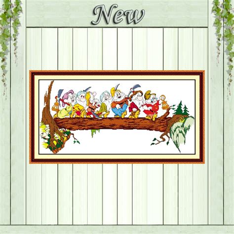 Cross stitch pattern detail information: Aliexpress.com : Buy The Seven Dwarfs Snow White cartoon ...