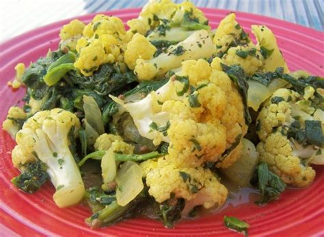 Curried Cauliflower And Spinach Recipe Genius Kitchen