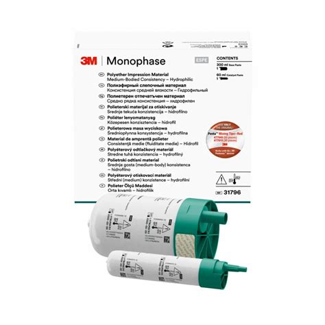 3m™ Monophase Polyether Impression Material Refill 31796 3m South Africa