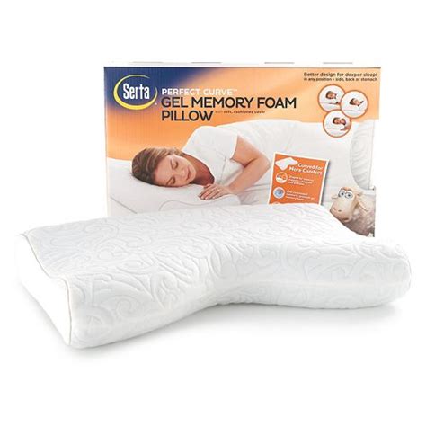 Deep repair of the cervical spine, strengthening cervical support, stabilizing sleeping position, to help you get a deep sleep size: Serta Perfect Curve Gel Memory Foam Pillow