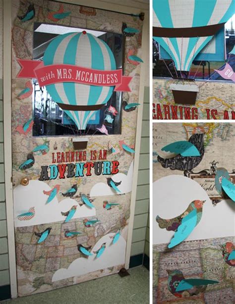Teacher Appreciation Door Decor With Paper Airplanes