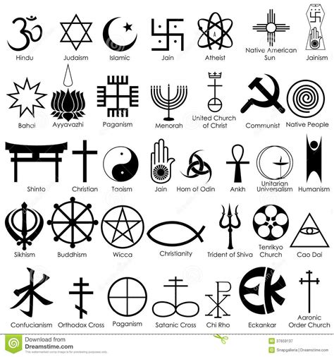 World Religious Symbol Royalty Free Stock Photography