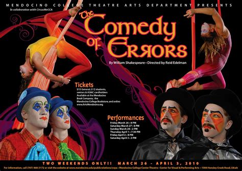 Comedy Of Errors The Comedy Of Errors Comedy Theatre Arts