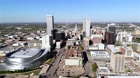 Downtown Tulsa Stock Video Footage Dissolve