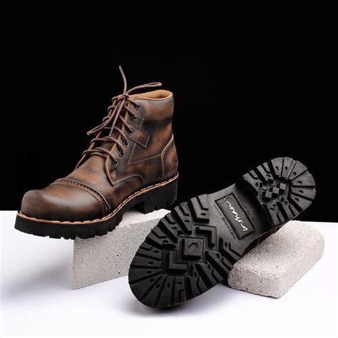 Jual Sepatu Pria Boots Safety Kulit Asli Premium Original High Quality