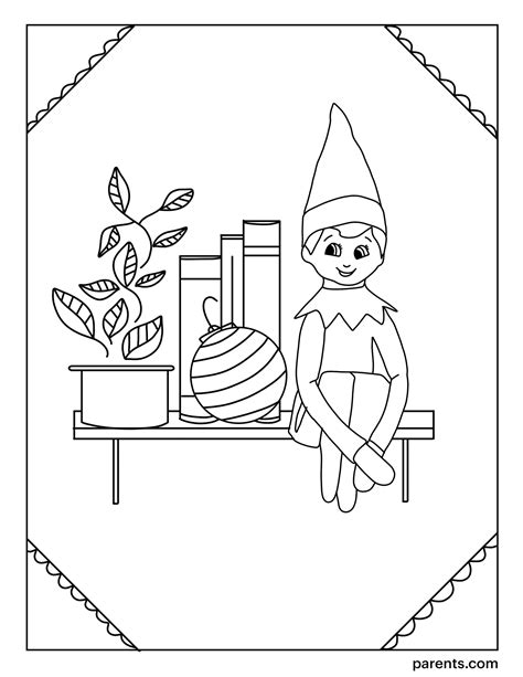 7 Elf On The Shelf Inspired Coloring Pages To Get Kids Excited For