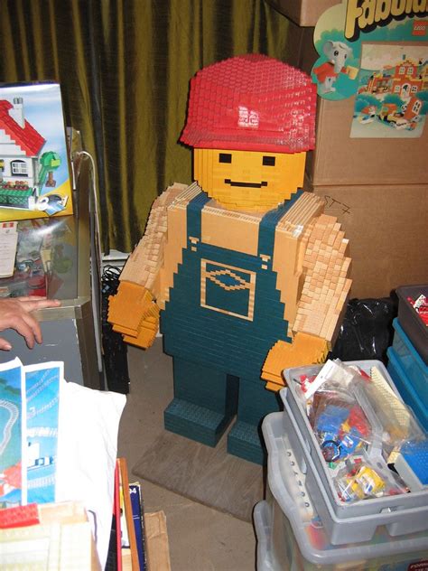 scaled up lego bricks 30 1 giant minifig