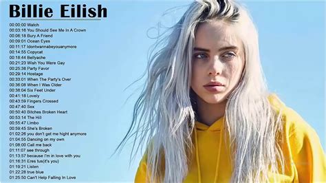 Billie Eilish Greatest Hits Billie Eilish Full Playlist Best Songs Youtube