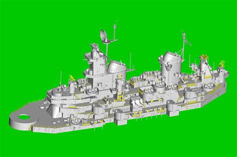 1350 Uss Missouri Bb 63 Battleship Plastic Model Kit Preorder