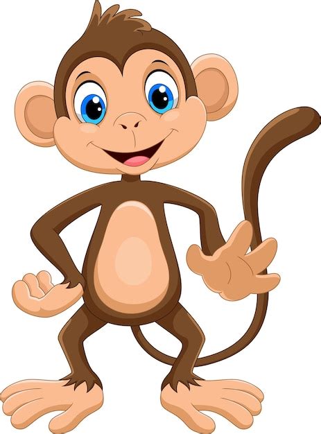 Premium Vector Cute Monkey Cartoon