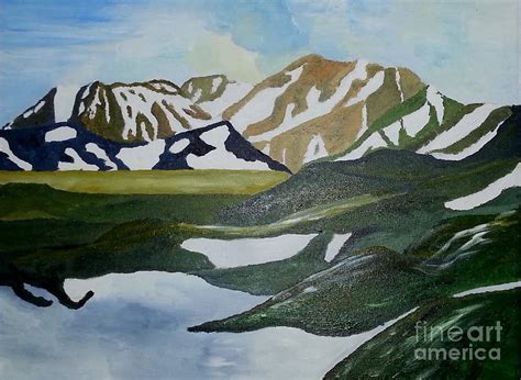 Iceland Mountains Painting By Susanne Baumann