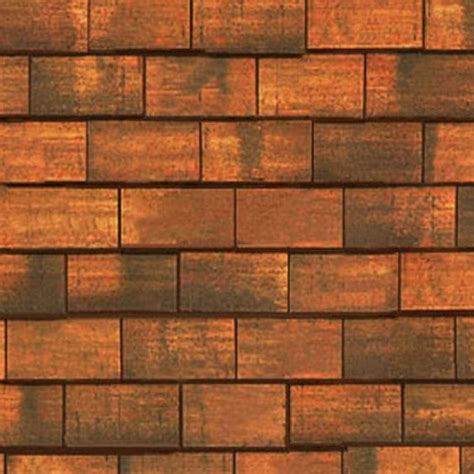 Pommard Flat Clay Roof Tiles Texture Seamless 03541