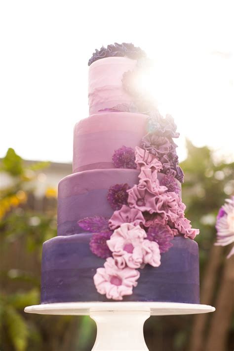 15 Fabulous Ombre Wedding Cakes Belle The Magazine