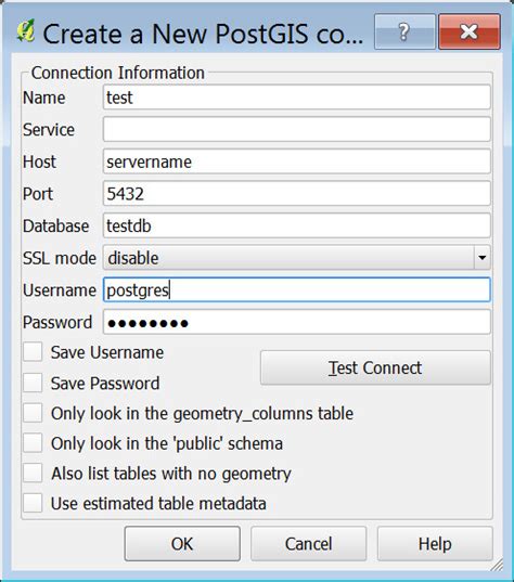 Connnect To Postgis Db Using Qgis When Not On Localhost Geographic