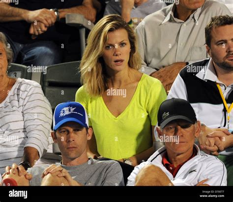 Brooklyn Decker Watches Her Husband Andy Roddick Participate In The
