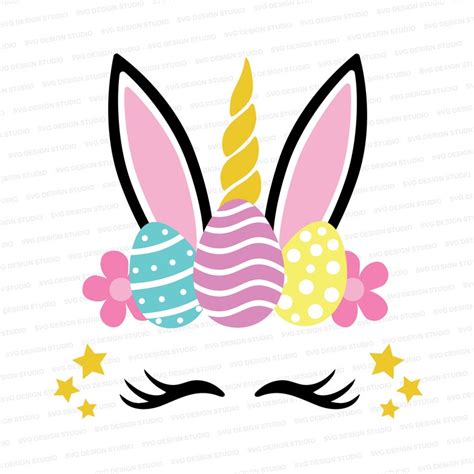 Magical Easter Bunny Unicorn SVG / Easter Bunny Unicorn SVG / - Etsy