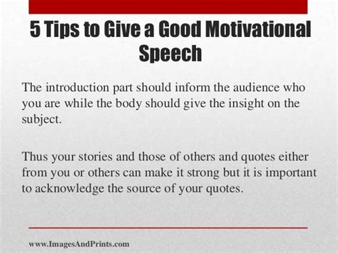 5 Tips To Give A Good Motivational Speech