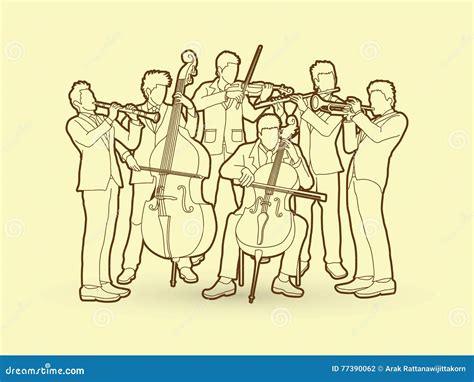 Orchestra Stock Vector Illustration Of Melody Classic 77390062