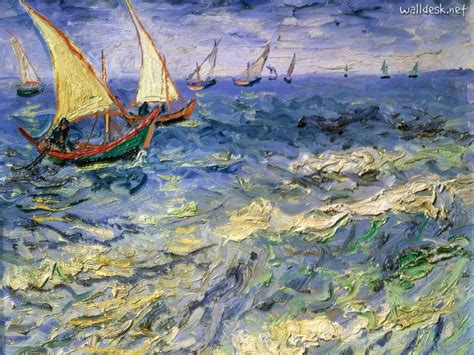 Seascape At Saintes Maries De La Mer Vincent Van Gogh Artist Van