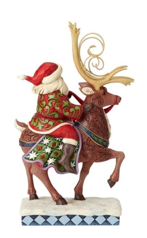 Jim Shore Santa Riding Reindeer 6001471 Brand New 2018