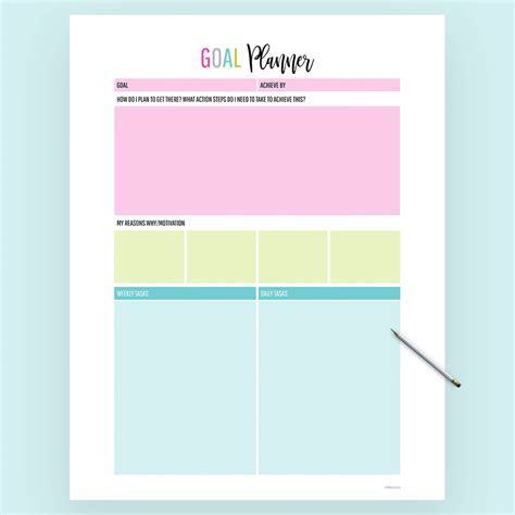 Personal Goal Setting Template How To Make A Goal Plan