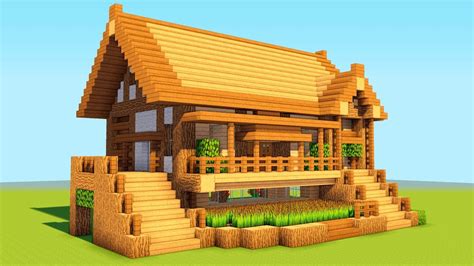Easy minecraft builds for survival. How To Build A Wooden Shelter! Survival House Tutorial ...