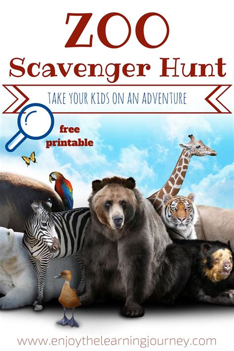 Free Zoo Scavenger Hunt And Animal Report Printables