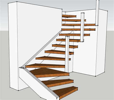 Floating Stair — Evstudio Architect Engineer Denver Evergreen Colorado