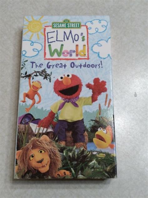 123 Sesame Street Elmos World The Great Outdoors Vhs 2003 Slipsleeve 1