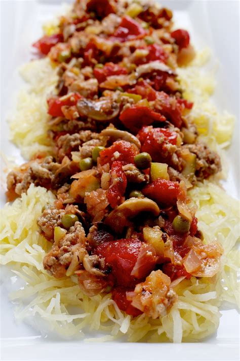 Spaghetti Squash With Ground Turkey And Tomato Sauce The Washington Post